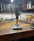 Fenteer Mini Drill Press Desktop Bench Machine With Adjustable 0.6mm To 6mm Chuck Capacity on a workbench for precision tasks.