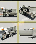 Garage Grade Mini Metal Lathe Machine With Fast Electric Gear Shift And No Sweat Metric Imperial Conversion 1100W Brushless Motor