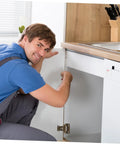 Installation of 4 Pack Self Closing Cabinet Hinges With Brushed Metal Finish Soft Close Overlay For Frameless Kitchen Cabinets