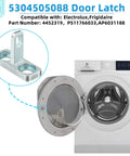 Washer Door Latch And Door Strike Replacement Part For Front Load Washers Easy Install No Fuss Fix Replaces 4452319 PS11766033 AP6031188 Fits A Wide Range Of Models 5304505088 And More, metal strike and washer door