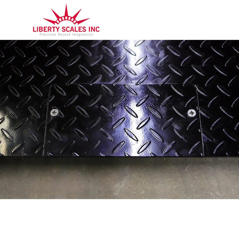 Heavy Workhorse Industrial Floor Scale For High Volume Warehouses With Sturdy 48 By 48 Inch Platform and diamond plate surface.