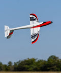 ElectroStreak 1.1m RC Airplane BNF Basic Ready To Fly, Crazy Fast Sport Model With 3S And 4S Power in flight over grassy field