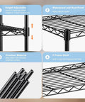 Features of One Tier Wire Shelf Rack 30 Inch Wide By 14 Inch Deep By 17 Inch High Adjustable Metal Wire Shelving Unit
