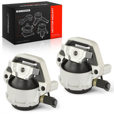 Tough As Nails Front Engine Motor Mount Set Pair For Audi A6 A7 A8 2013 2018 showing two silver mounts with black bases and packaging.