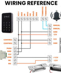 Wiring diagram for Built Tough Heavy Duty Electric Door Strike Lock showing connections and operation for 12VDC system.