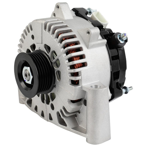 Drop In 130 Amp 12 Volt Alternator Replacement Fits Ford Escape 2005 2006 2007 Mazda Tribute 2005 2006 Mercury Mariner 2005 2007 Three Liter V6 CW Pulley High Output Ready To Install