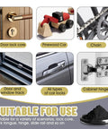 Graphite Lock Lubricant Powder For All Locks No More Sticking Or Jamming Smooth Key Insertion Quiet Operation Extends Life Of Door Locks Padlocks Deadbolts And Car Locks 120ML usage scenarios