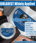 10 Inch Heavy Duty Carbide Tip Metal Cutting Saw Blade For Cutting Mild Steel And Ferrous Metals, 52 Teeth, 1 Inch Arbor