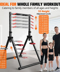 Foldable Power Tower For Pull Ups Dips And Push Ups Free Standing Multi Function Strength Training Station with height levels
