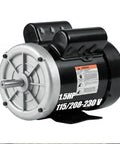 Straight Up Heavy Duty 1.5 HP Farm Duty Electric Motor Runs Smooth At 1725 RPM with TEFC cooling and voltage specs.