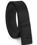 Mens No Scratch No Buckle Leather Mechanic Belt With Leather Covered Buckle Black 38 Waist Durable Full Grain Leather Safe Work Belt