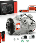 Heavy Duty AC Compressor Assembly With Clutch And PreFilled PAG46 Oil Boss Four Groove Pulley Built Tough fits Toyota Yaris 1 5L.
