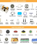 Standard accessories and jade polishing set for Lapidary Saw Kit For Cutting Rocks And Stones, Gemstone Crafting Tools.