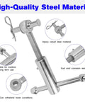 Heavy Duty Dump Trailer Tailgate Latch And Truck Tailgate Lock Bolt On Direct Fit Replacement For TGL3410HDW TGL34SBR, robust steel material with rust resistance.