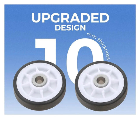Dryer Roller Bearing Idler Pulley Belt Kit Built Tough With Engineered Plastic Fifty Percent Wear Resistance Quiet Low Noise Design Deformation Resistant Boosts Drying Efficiency And Slashes Cycle Time 10mm wheels