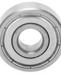 Close-up of a single stainless steel ball bearing from a High Speed Ball Bearings Set Of Ten For Skateboards Inline Skates Scooters And Roller Blades Dope Stainless Steel Wheel Bearings With Quiet Rotation For Smooth Glide And Stable Load Handling.