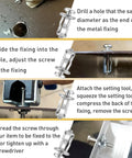 20 Pcs M4 X 20 Hollow Door Anchor Set For Hollow Walls Stainless Steel Cavity Fixing Anchors installation steps diagram