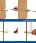 Stainless steel sign standoff, 1/2 in dia, 1-1/2 in brushed barrel; for PVC, glass and acrylic; 20-piece pack.