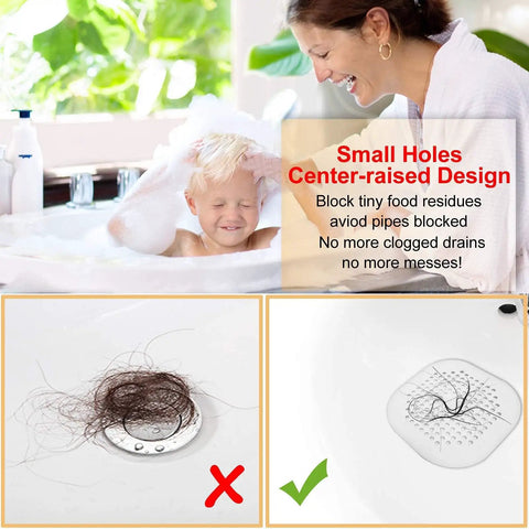 Total No Sweat Setup Square Shower Drain Hair Catcher With Ridiculously Good Suction 4 Pack Aluminium Grey Bathroom Reusable Cover Keeps Grime Out Of Pipes