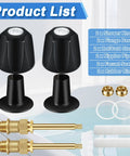 Two Piece Bathtub Shower Knob Replacement Kit For Price Pfister Verve And Windsor Tub Faucets With Hot And Cold Brass Stem Knobs