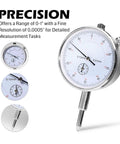 Pro Grade CNC Milling Tramming Tool Calibration System With 1/2, 1/4, 1/8 Inch Shanks and 0.001 Inch Dial Indicators close-up view