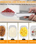 Must Have Digital Kitchen Scale And Measuring Spoon Duo With 0.05g Precision Up To 500g holding spices, dog food, milk, corn, jewelry