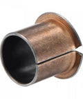 Rock Solid Flanged Sleeve Bearings With 22 Mm Bore And 25 Mm Od Oilless Bushings For Heavy Machinery showcasing a bronze sleeve detail.
