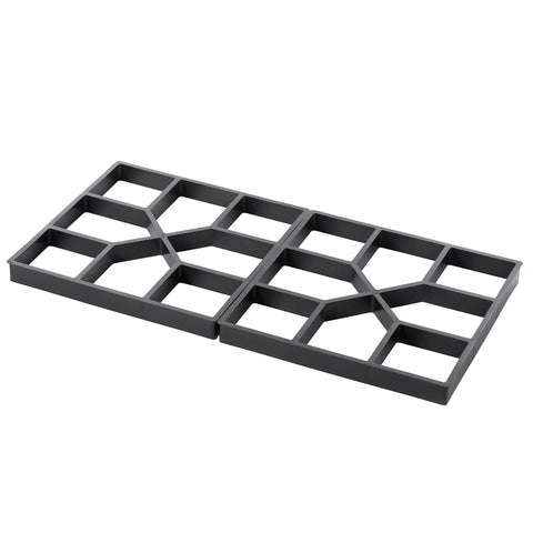 2 Pack Outdoor Pavement Molds For DIY Cement Stepping Stones Walkway Maker Patio Path Pavers Reusable Plastic Molds