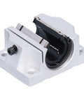 Aluminum Alloy 20mm Bore Linear Ball Bearing Slide Block With 68mm Length And Open Guide for CNC Machines, exposed view