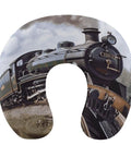 U Shaped Travel Neck Pillow With Head And Neck Support For Long Haul Flights And Road Trips Super Comfy Napping Cushion with train print