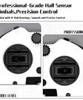Professional-grade hall sensor gimbals of Dope Pro Grade ELRS 2.4G RC Transmitter, close-up view
