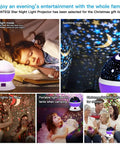 Star Projector Night Light for Kids Bedroom Ceiling With Timer and Rotating Galaxy Sky Projection Baby Sleep Aid Lamp