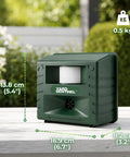 Yard Sentinel Ultrasonic Animal Repeller With 5500 Sq Ft Coverage And 24 Hour Motion Sensor, Night Scanner, Dual Ultrasonic And Sonic Alarm Tech To Keep Deer, Raccoon, Bear, Rabbit, Skunk And Fox Away, Includes 10m Extension Cord, 16.9 cm