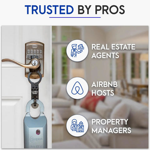 Secure Lock Box Attachment For Lever Handles Perfect For Realtors Vacation Rentals And Real Estate Pros With Code Access Keeps Keys Safe And Accessible On Exterior Doors