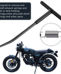 Two Piece Exhaust Spring Puller Tool Hooks Kit For Motorcycle Dirt Bike And Snowmobile Removal T Handle Hanger Expander