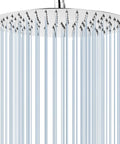 16 Inch Round Stainless Steel Rain Shower Head With High Pressure Chrome Finish, Silicone Jet Nozzles For Full Body Soak, discharging water