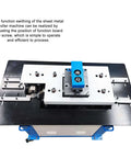 Top view of Electric Sheet Metal Seamer Pro Grade Multi Functional Seam Lock Forming Machine on display