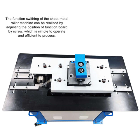 Top view of Electric Sheet Metal Seamer Pro Grade Multi Functional Seam Lock Forming Machine on display