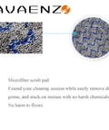 Close-up of microfiber scrub pad detail from Upgraded 4 Pack S7000 Replacement Steam Mop Pads For Shark S7000AMZ S7001 S7001TGT S7201 S7000C