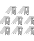 Stainless Steel Refrigerator Shelf Clips Set 8 Pieces Square Support Hooks Freezer Shelf Holders Braces Easy to Install And Secure