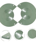 Green angle grinder guard set for safer grinding; no fuss install; protection shield to block debris and sparks; durable, lightweight