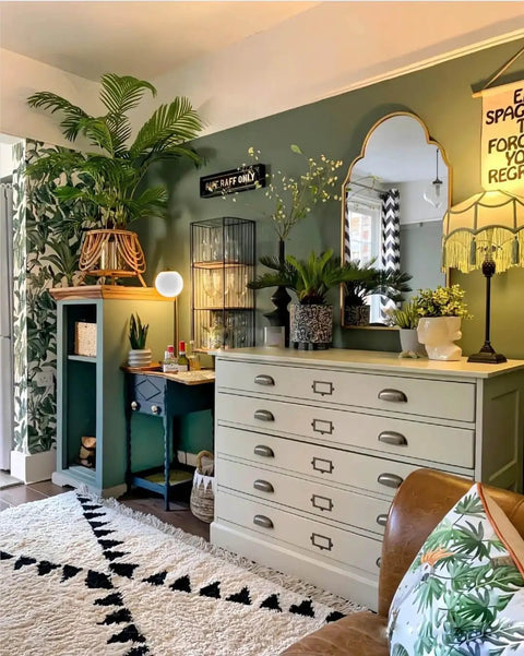 Room with Removable Peel And Stick Wallpaper In Rich Dark Green For Walls Or Cabinets Self Adhesive Textured Solid Color Vinyl Roll 118 By Seventeen Point Seven Inches Renter Friendly Easy Install Eco Friendly Upgrade
