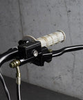 Left Hydraulic Brake Clutch Master Cylinder Lever With 8mm Banjo Bolt For 7 8 Inch Handlebars Fits Hydraulic Brake Or Clutch Systems On 90cc 110cc 125cc Chinese Pit Dirt Bikes Built To Last installed view on handlebars