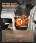 Close-up of PID & NTC system in White Semiautomatic Espresso Machine With Built In Grinder And Adjustable Steam Wand 20 Bar Pump for precise temperature.