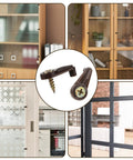 Heavy Duty Glass Retainer Clips And Cabinet Door Hardware With Sturdy Metal Screws Ideal For Mirror Wall Mounting And Window Glass Holding Effortless Diy Install Solid Secure Grip No Sweat Setup Great Value displayed on a shelf and various installations.