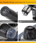 Starter Compound Monocular Microscope With 40X To 1000X Magnification Dual Illumination Fine Focus And 25X Wide Field Eyepiece