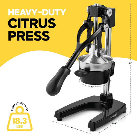 Extra Large Cast Iron Juicer Hand Press Citrus Squeezer For Fresh Orange Pomegranate Lemon Juice Heavy Duty Commercial Grade