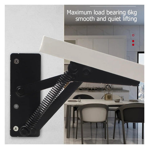 2 Pack Concealed Rotating Hinges For Cabinets And Sofas, 80 Degree Folding Lift Up Stay Top Support in kitchen setup