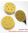 Top Tier 100 Piece Sanding Discs With Velcro Hook And Loop Backing For Fast Grit Swaps On Wood Metal And Auto Bodyworks featuring 150mm diameter