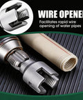 Close-up of Two Piece PVC Pipe Threader Kit For 1/2 Inch And 3/4 Inch Pipes Internal And External Threading Set with pipe